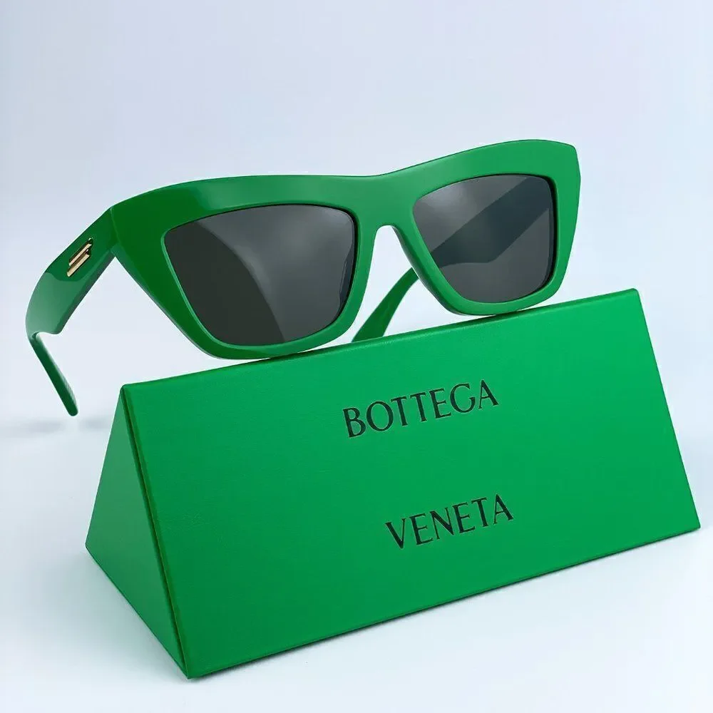 SALE! NEW Bottega Veneta BV1121S 005 Green Cat Eye Unisex Sunglasses